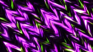 Dark background with bright triangles. Motion. Bright iridescent triangular lines in animation that move. video