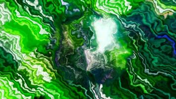 regnbågsskimrande bakgrund. rörelse. grön och grå bakgrund i animering med vit blixt- bultar den där gnistra ljust. video