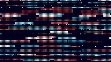 An abstract glitch art texture motion graphic background. Motion. Horizontal flowing stripes all over the screen. video