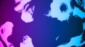 Bubbling mixed color paint. Design. Bright background with boiling paint made in animation. video