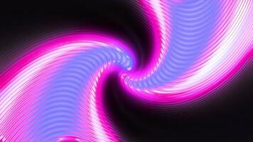 Purple animation. Motion.Black background with purple flowing lines in different directions and highlighting with neon colors. video