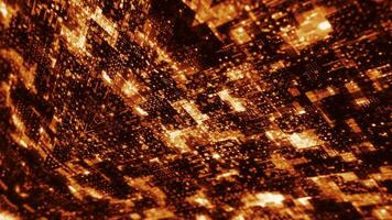 Abstract digital data background. Motion. Colorful digital space background with the motion of shiny particles. video