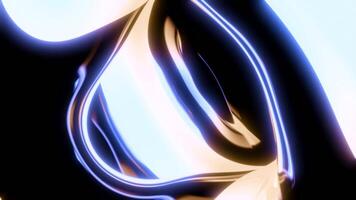 abstrakt förvandla former och fläckar. design. randig bakgrund och en spinning släppa. video