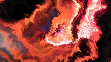 Blue and orange neon background. Motion. Light blowout spreading in different directions made in abstraction. video