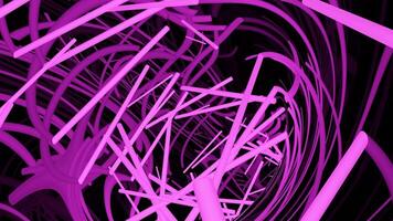 nero sfondo. design. rosso e viola cerchi nel animazione quello volare nel diverso indicazioni come Se nel il vento nel astrazione. video