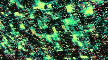 Abstract background with virtual layers and spots. Motion. Layering of virtual background with holographic effect. Colorful computer spots with virtual background video