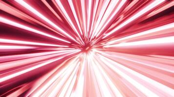 A bright red tunnel. Stock footage.The tunnel illuminated in red in the animation is burning and rotating around. video