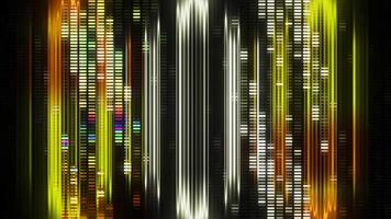 Black background with a flashing light pattern. Motion.Bright patterns on a black footage background shine in abstraction. video