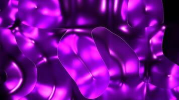 Blue and purple background. Design. Bright glossy blots slowly spreading in different directions in the animation. video