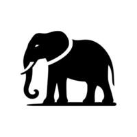 Abstract minimalist elephant logo ideal for various brands. vector