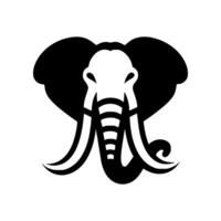 Unique minimalist design showcasing an elephant logo. vector