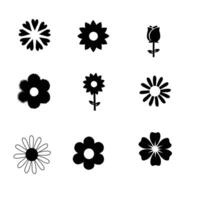 A set of Flower Design vector