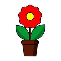 flower icon-flower flat design vector