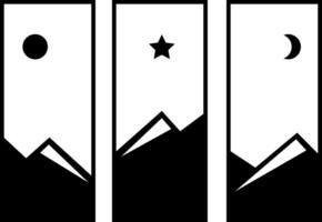 Simple Icon Mountain vector