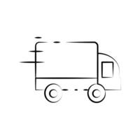car icon editable on a white background. vector
