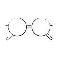 glasses icon editable on a white background. vector