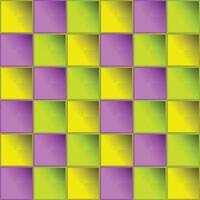 Abstract geometric background. Bright colorful texture of green, yellow and purple squares. vector