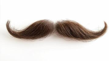 Creative brown mustache prop for costume parties and theatrical performances photo