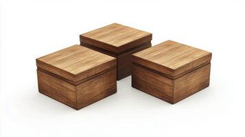 Stacked brown cardboard boxes arranged orderly designed for storage and organization at home photo