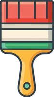 a paint brush icon on a white background vector
