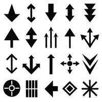 a set of arrows and arrows on a white background vector