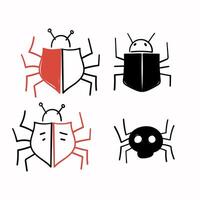 four different types of bug virus vector