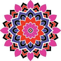 Mandala Pattern Design isolated on White Background vector