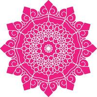 Round Round Ornament Mandala Pattern on White isolated Background. vector