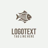 Fish logo design vector