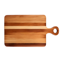Wooden Cutting Board with Handle Isolated on Transparent Background png