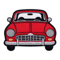 Car Embroidery Patch Badge Isolated on Transparent Background png
