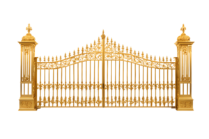 Gold Gate Isolated on Transparent Background png