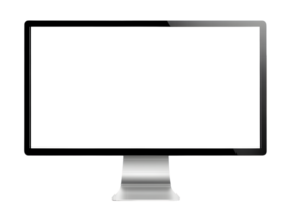 Computer Monitor Mockup Isolated on Transparent Background png