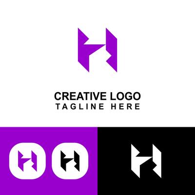 Creative letter H logo design. Logo suitable for business signs, offices. etc. Simple concept but easy to recognize.