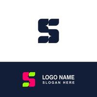 Professional template initial logo S. vector