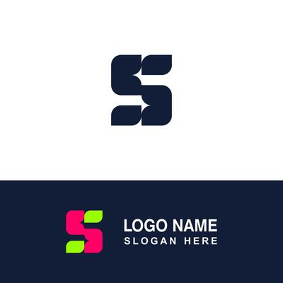 Professional template initial logo S.