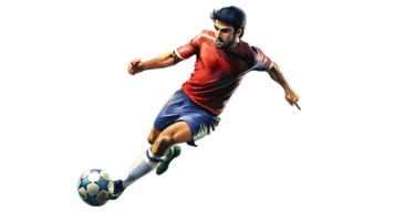 A man player in a game of soccer png