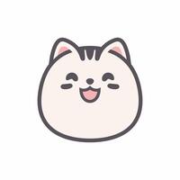 A drawing of a cat with the word hello in the middle vector