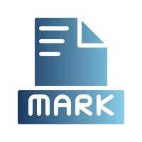 Markdown document file text icons, with gradients for a fresh interface. Can be used for websites, UI and mobile apps. vector