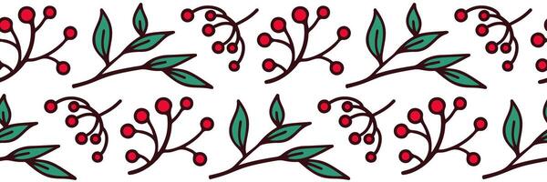 Autumn seamless botanical pattern of leaves. floral background. Falling leaf seamless background with Oak. Rowan foliage in doddle style. For wallpaper, packaging, brand. illustration. vector