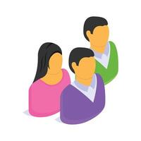 Group of people representing teamwork, collaboration, and shared efforts vector