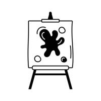 Check this amazing icon of canvas painting in modern style vector