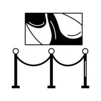 Get this creatively designed art gallery icon in trendy style vector