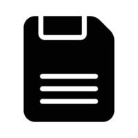 File saving, storage, retro computing, icon of floppy disc in trendy style vector
