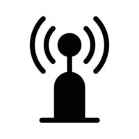 A broadband network antenna icon design, premium vector