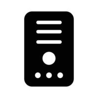 Central processing unit design, ready to use icon vector
