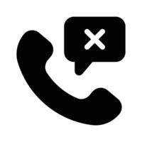 Call disconnected design in modern style vector