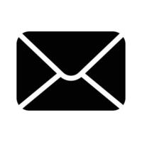 A sealed envelope icon representing communication or mail vector