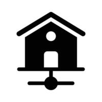 A home connected to smart devices for automation and control vector