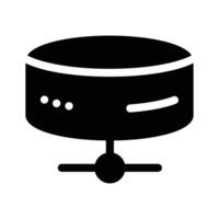 A simple database icon representing data storage or management vector